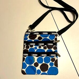Le Sportsac Crossbody Blue Dot Print